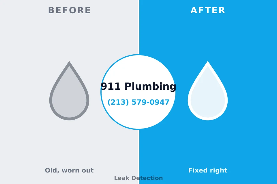 Before and after: plumbing company Lake Forest, CA